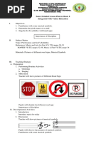 Semi-Detailed Lesson Plan in Music 6 Integrated With Values Education