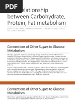 Interrelationship Between Carbohydrate Protein Fat Metabolism