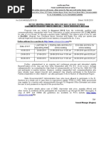 fci Date of NIT Last Date For Depositing EMD Starting Date and Time For Online Bidding End Date and Time For Online Bidding