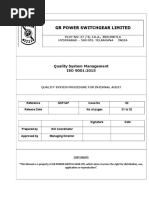 GR Power Switchgear Limited: Quality System Management ISO 9001:2015