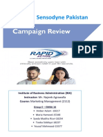 Sensodyne Compaign Review, Group E