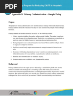 Appendix B. Urinary Catheterization - Sample Policy: AHRQ Safety Program For Reducing CAUTI in Hospitals