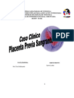 CASO CLINICO - Placenta Previa Sangrante