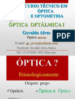 Óptica Oftálmica 1.a (Introdução Óptica Geométrica) - 1