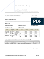 Felix Hospital (Felix Healthcare Pvt. LTD.) : Final Bill