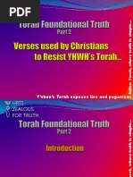 Y'shua's Torah Exposes Lies and Paganism