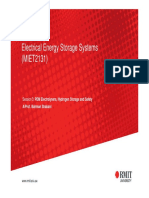 Electrical Energy Storage Systems (MIET2131) : Session 3: PEM Electrolysers, Hydrogen Storage and Safety