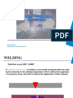 Welding Processes and Technique