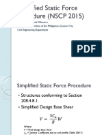 Simplified Static Force Procedure