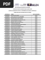 Resultado Preliminar PSS 2019 ALUNO