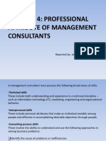 Professional Attribute of A Management Consultants