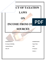 Project of Taxation Laws ON Income From Other Sources