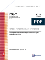 Itu-T: Principles of Protection Against Overvoltages and Overcurrents