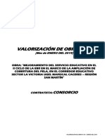 Modelo de Informe de Valorización