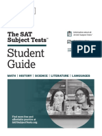 SAT Subject Tests Student Guide