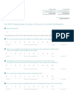 The VISA-A Questionnaire: An Index of The Severity of Achilles Tendinopathy