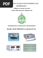 Basic Electronics Lab Manual: Technology