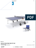 MESA DE PING PONG FREE PPT 500 Pongori - Decathlon