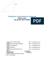 Planificare Calendaristica Clasa A 2 A