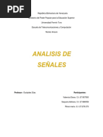 Analisis de Señales - Transformada de Fourier