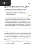 Innovation - Tech & Innovation Management in Higher Education - Arciénaga Et Al - 2018 - Journal