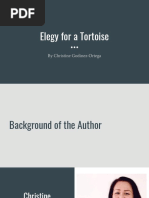 Elegy For A Tortoise