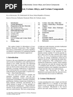 Cerium Mischmetal, Cerium Alloys, and Cerium Compounds: Rare Earth Elements)