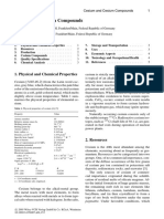 Cesium and Cesium Compounds: 1. Physical and Chemical Properties