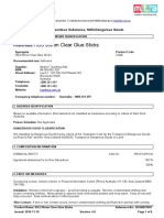 HG3 95mm Clear Glue Sticks: Safety Data Sheet