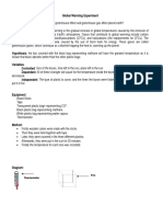 Grreenhouse Experiment Lab Report