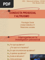 Altruismo y Conducta Prosocial