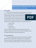 The Diagnostic and Statistical Manual of Mental Disorders (DSM)