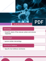 Specific Host Defense Mechanism: Introduction To Immunology