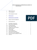 Related Environmental Issues Due To Improper Management of Solid Wastes