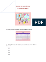 PRUEBA de Matematica