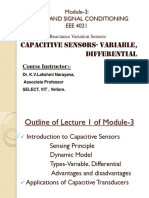 FALLSEM2019-20 EEE4021 ETH VL2019201001943 Reference Material I 12-Aug-2019 Module 3 Lecture 1 Capacitive Sensors 10