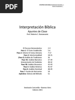 01 Apuntes de Clase - Interpretación Bíblica