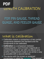 Length Calibration For Pin Gauge and Feeler Gauge. - Sarmiento