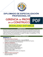 Diplomado Gerencia de Proyectos en La Construccion.