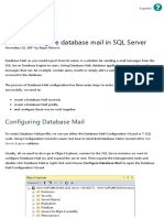 Configure N Troubleshoot DBmail in SQL Server