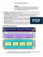 Chapter 3: Business, Government, and Institutional Buying