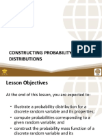 PSUnit I Lesson 2 Constructing Probability Distributions