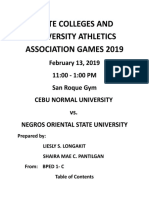 State Colleges and University Athletics Association Games 2019