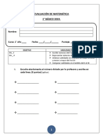 Prueba de Matemática