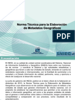 Norma Técnica para La Elaboración de Metadatos Geográficos