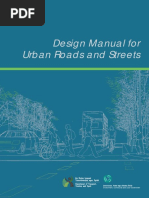 Design Manual For Urban Roads and Streets