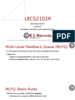 Multi Level Feedback Scheduling