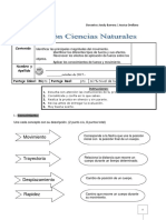 Evaluacion Ciencias4 Fuerza y Mov.