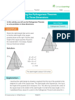 Applying The Pythagorean Theorem in Three Dimensions: Example