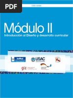 Módulo II Introducción Al Diseño y Desarrollo Curricular PDF